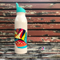 Japan Starbucks 2018 Autumn limited color totem handle handle metal accompanying cup