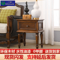 American Solid Wood edge several rural drawing room white wax wood column romantic column as old retro log sofa cabinet