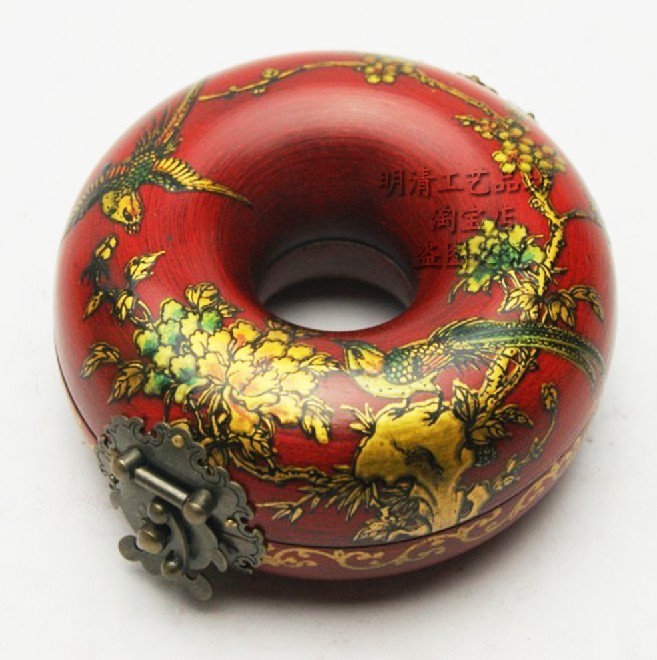 Antique Jewelry Box High-end Gift Box Antique Leather Box Retro Hand Box Buddha Bead Box Wedding Gift Ring Gift Box