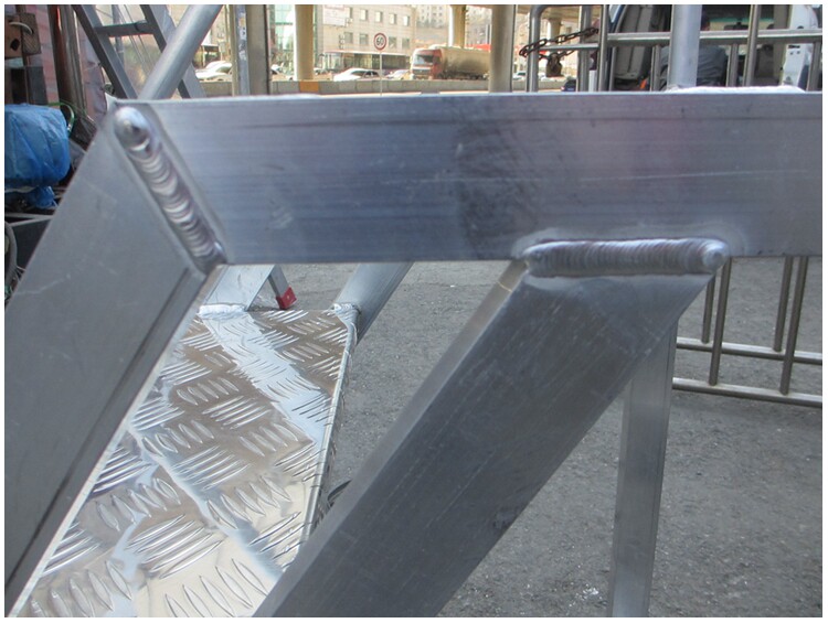 лестница 铝合金登高台移动平台梯工作梯安全爬梯车间踏板梯仓库货架踏步梯 Huafeng ladder