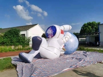  Mid-Autumn Festival spot large inflatable luminous moon air mold Inflatable moon rabbit air mold Inflatable moon inflatable jade rabbit