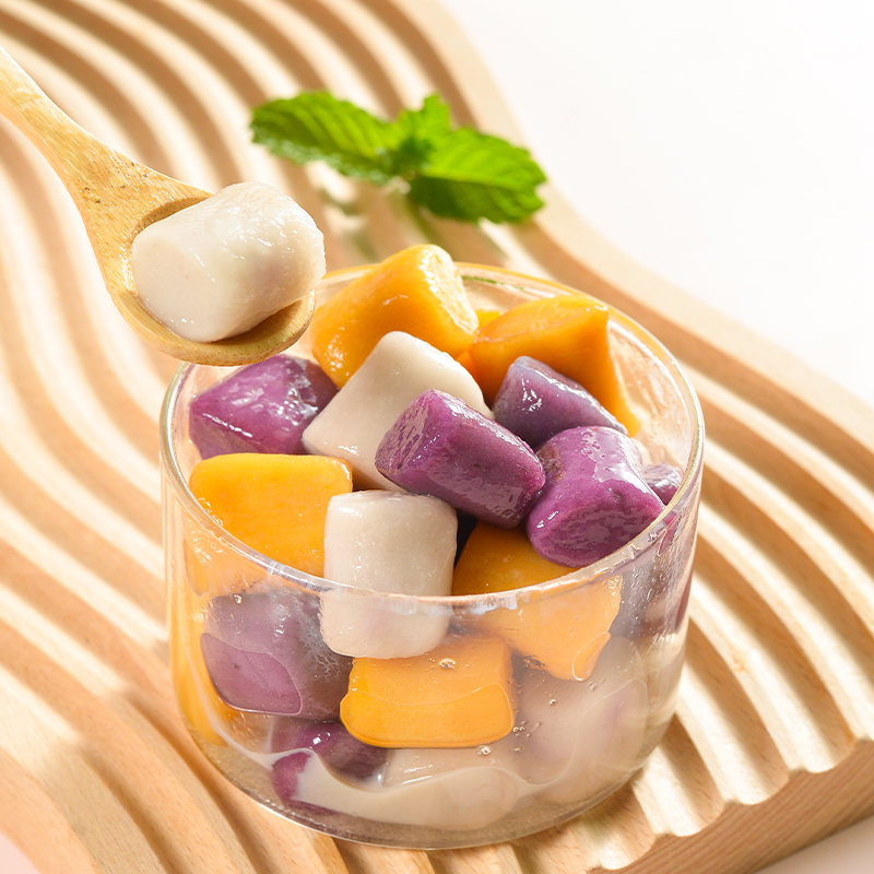 Taro Balls of Various Sizes, Taro Pearls, Wholesale Ingredients for Dessert Shops, Sago Pudding, Fruit Salad Ingredients