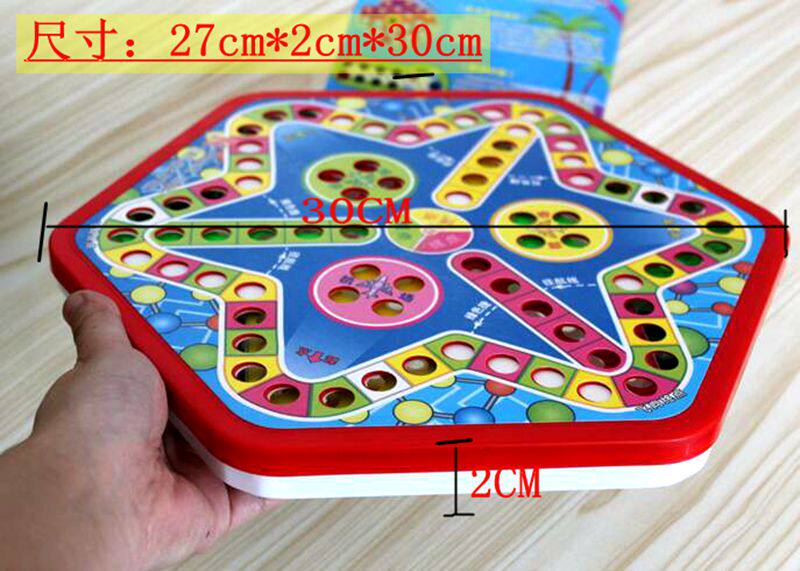 Китайские шашки 80后怀旧玻璃珠子跳跳棋七合一多功能棋儿童亲子益智桌游互动玩具 Other