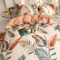 Pure cotton four-piece Summer 100 cotton quilt cover sheets three-piece double bed goods spring summer 4-piece cover