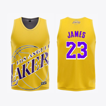 Basketball uniform single coat male Lakers No. 23 James Kobe Jersey sports quick-dry training vest bf wind loose