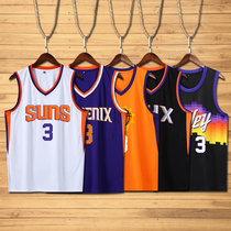 Suns Paul No 3 City Cardinals Western Championship Short-Sleeved Customized Competition Training Cost basketball costume