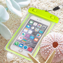 New luminous phone waterproof bag Apple iphone6puls Samsung phone waterproof cover transparent fluorescent color