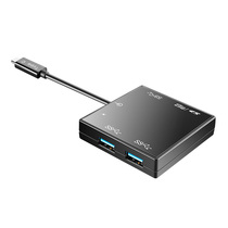 USB3 0 card reader 3 interface COMBO card reader with backlit TYPE-C adapter HUB 0 15m