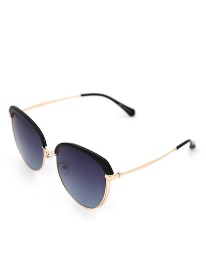 Sunglasses for Women, Korean Style Trendy Sunglasses, Women's Anti-Uv Polarized Round Face Cat-Eye Retro ins Women's Driving Glasses