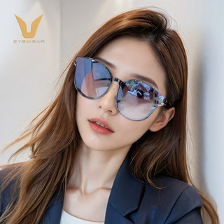 Micropa New Plate Classic Black Round Frame New Unisex Sunglasses Driving Anti-Uv Sunglasses
