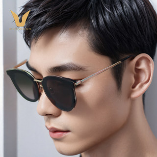 Weipa's New Retro Round Frame Fashion Sunglasses Titanium Alloy Men's and Women's Acetate Sunglasses Anti-Uv Sunglasses