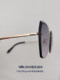 Micro-Patch Stereo Edge-Cut Nylon Lenses Titanium Alloy Unisex Anti-Uv Sunglasses Trendy Large Frame Sunglasses