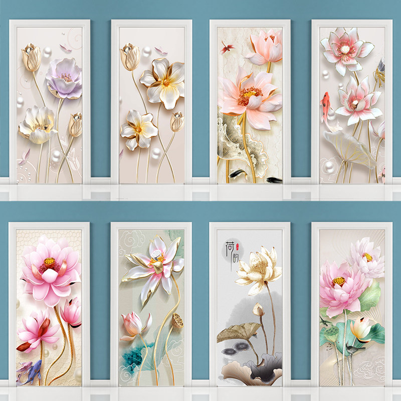 Customized bathroom glass door sticker anti-peeping blackout window door sticker the whole sheet of anti-light wooden door refurbished self-adhesive