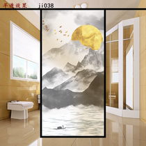 Glass window sticker frosted window film toilet transparent opaque shading anti-light bathroom window grilles