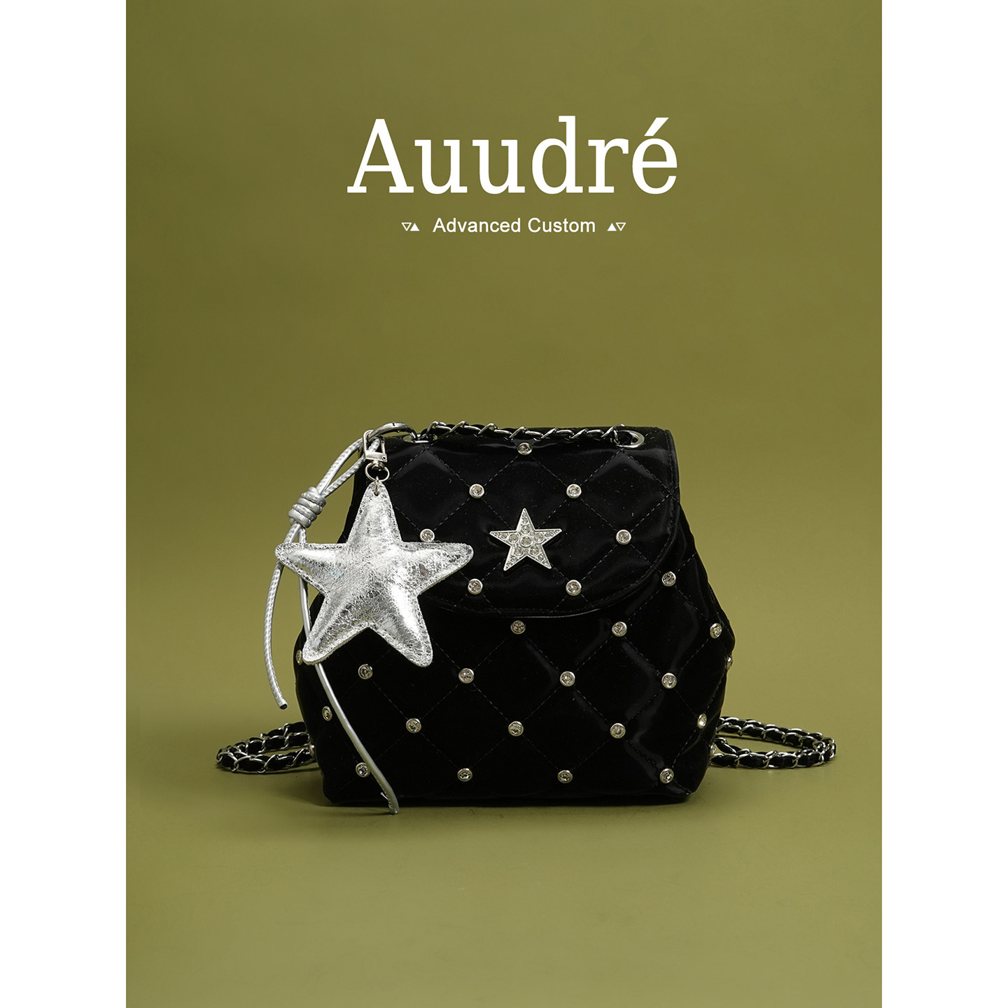 Auudre super fire, сумка-рюкзак с цепочкой в виде ромба в западном стиле, новинка 2025, женский мини-рюкзак, дорожная школьная сумка