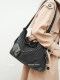 Auudre Simple Casual Denim Large-Capacity Shoulder Underarm Bag Women's 2026 New Commuter Crossbody Bag
