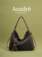 Auudre Simple Retro Soft Large-Capacity Backpack for Women 2026 New Summer Commuter Shoulder Crossbody Bag