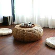  Man cafe table and chair Tatami coffee table Bay window table small Kang table floor Japanese small kang Several rattan Nordic solid wood