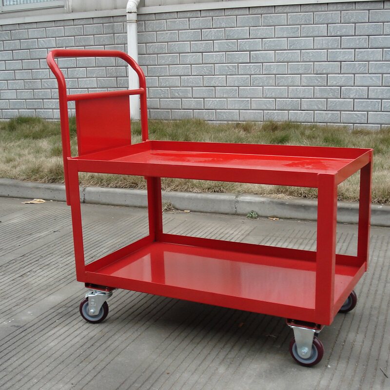 Steel Sheet Trolley Peak Glow Warehouse Logistics Transfit Handling Heavy-duty Flat Tool Car Carrying cart Portable cart