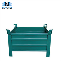 Stackable fixed metal box stacked turnover box iron box manufacturers custom non-standard waste box iron plate storage cage