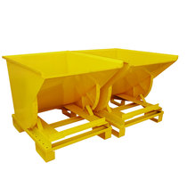 Workshop heavy-duty thickened stamped iron chip truck iron aluminum slag chip box iron sheet metal pouring material receiving truck supports customization