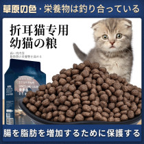 Grassland color _ fold ear cat special cat food cat main grain young cat fat-growing hair blush fish 1-12 months 2kg