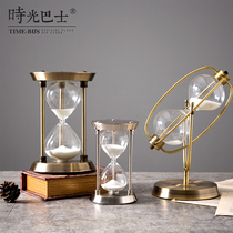 European metal time hourglass timer office ornaments creative birthday gifts TV cabinet bedroom furnishings