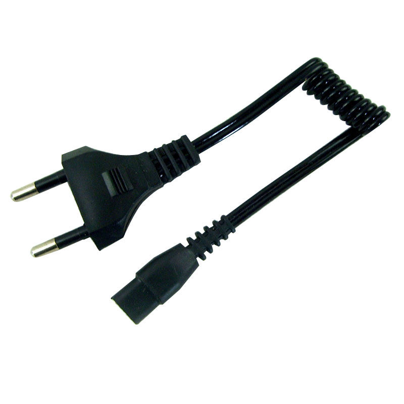 Special Floodlight Flashlight Head Lamp Charging Line 30cm B Word Tail Special Spec Power Cord Eu Mark Round Plug