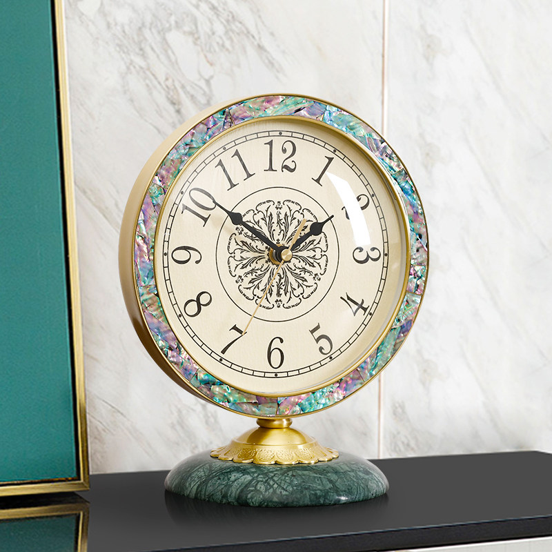 Modern light extravagant bell minimalist fashion desk bell household living room Xuanguan decoration sitting bell bookcase bedroom pendulum piece clock-Taobao