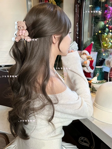 Оригинальная заколка-крабик, шпильки для волос, милый аксессуар для волос, заколка для волос, с медвежатами