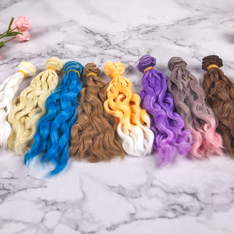 Doll Blister curly hair row-BJD dolls SD Waters Puppet Wig Hair hair curly hair curly hair curly hair