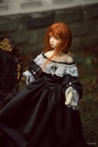(Yu Yu Sauce) BJD SD MSD baby clothes classical swing skirt dress *Black*