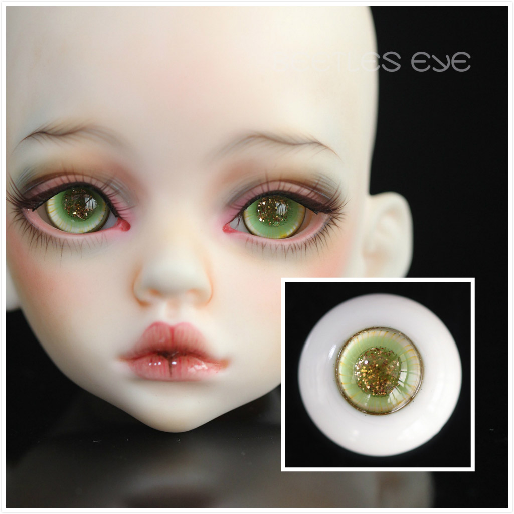 (Beetles) BJD dolls handmade glass eye beads mixed color series Gold sand pupil H-05 * Hammigua *
