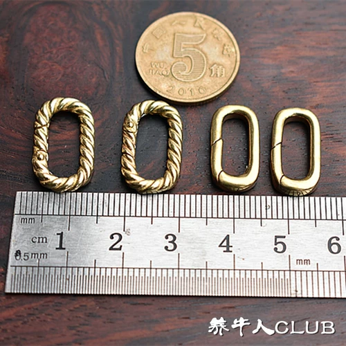 Изысканный бронзовый мини -пружинный пряжка эллиптическая растяжка