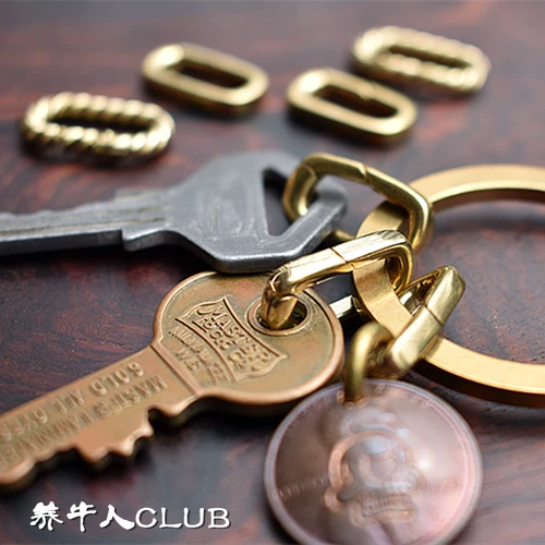 Изысканный бронзовый мини -пружинный пряжка эллиптическая растяжка