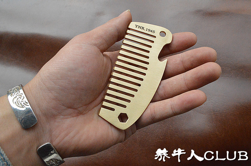 YNR pure copper comb hairs straight from home to the retro - female and male retro - functional hardcopper comb