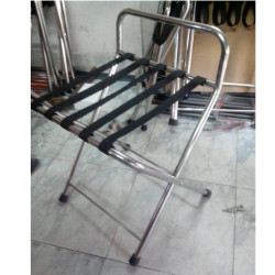 ແບບເອີຣົບຫ້ອງນອນໂຮງແຮມ luggage rack folding stainless steel luggage rack room guest rack for clothes hangers home