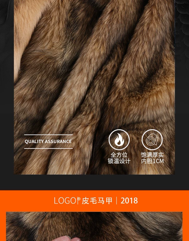 Mùa đông nam trung niên len cổ áo len da lông vest lông bông ấm áp cha áo khoác đông nam