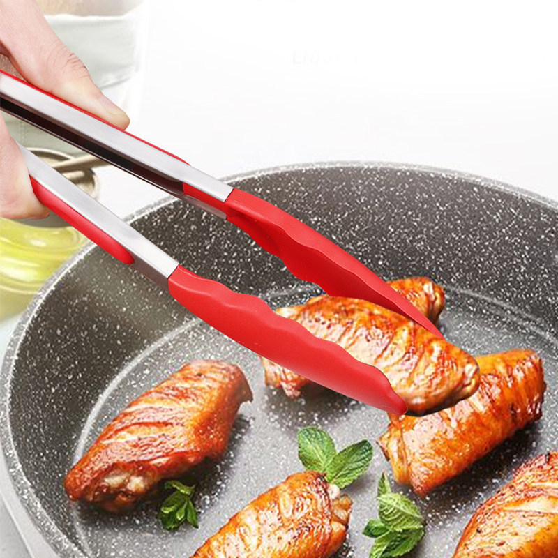 Steak Clips Barbecue Nip Kitchenette Food Clips Silicone Clips Anti-Burn Clips Grilled Meat Clips Food Clips Stainless Steel