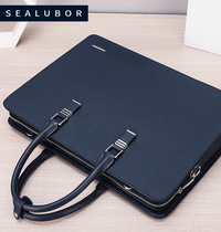 Hillenburg Mens Bag Classic Atmosphere Business Briefcase Fashion Genuine Leather Handbag Brief about 100 hitch cross computer bag