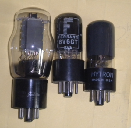 Toshiba 6Y6G vacuum tube generation 6F6G 6V6GT 6P6P vacuum tube gourd U top