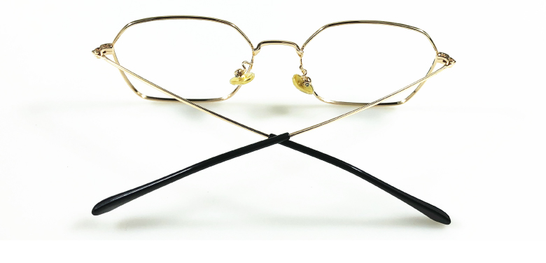 新款金属六边形圆脸近视眼镜框架男女小脸型验