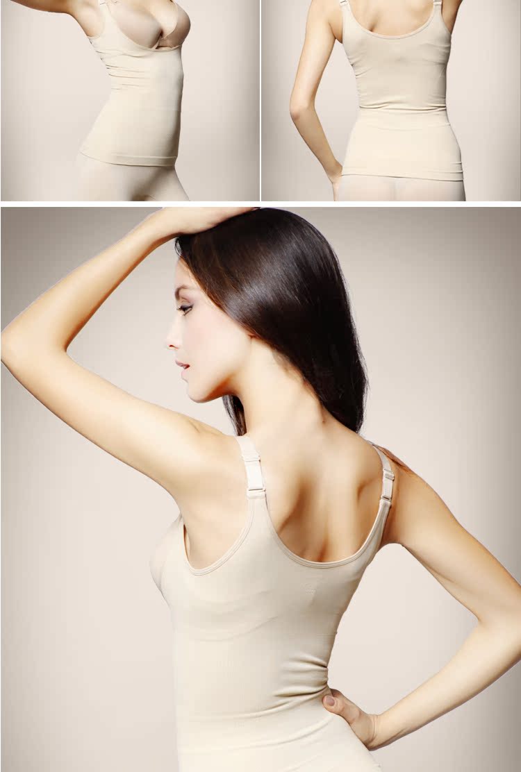 Áo nịt ngực sau sinh eo bụng hỗ trợ ngực mà không cần dấu vết cơ thể cơ thể hình vest corset top