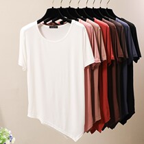 Modern dance practice clothes for men and women Modal loose round neck short sleeve T-shirt square dance uniform yoga uniform