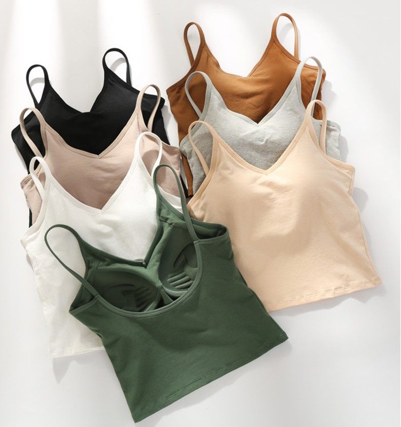 Yoga Big U Beauty Back Bra Harness Vest Woman Inner Lap With Chest Cushion Integrated Underwear Smeared Breast Wrap Undershirt
