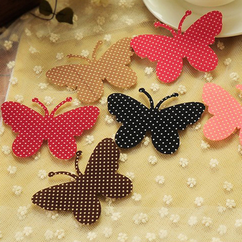 Butterfly sticker hair velcro bangs wild female Korean hair accessories adult hair sticker personality broken hair sticker hair sticker