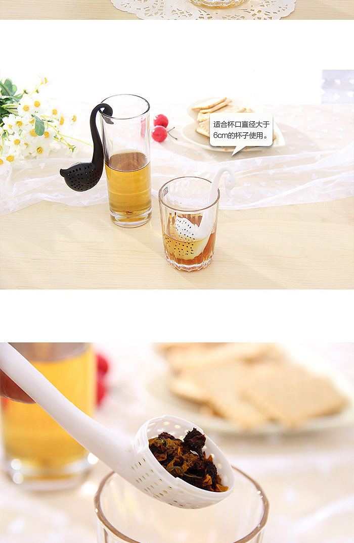 Bộ lọc trà trà lọc trà lọc sáng tạo trà bóng Dễ thương cá tính lọc trà gia đình muỗng trà nhựa bóng trà ấm pha trà giữ nhiệt