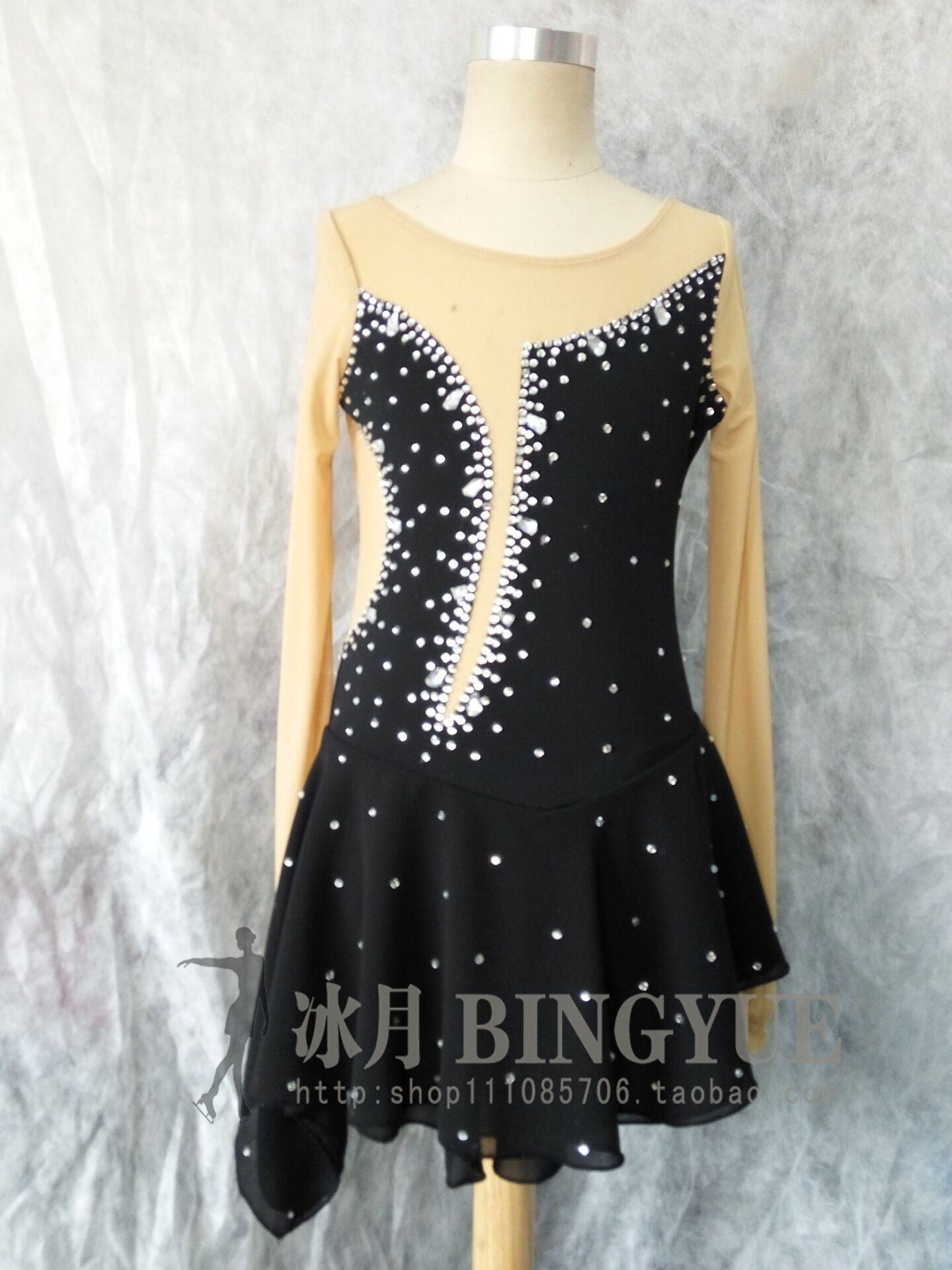 Ice Month Design Custom Figure Skating Training Ice Performance Clothing Children Adult Women's Performance Dresses 