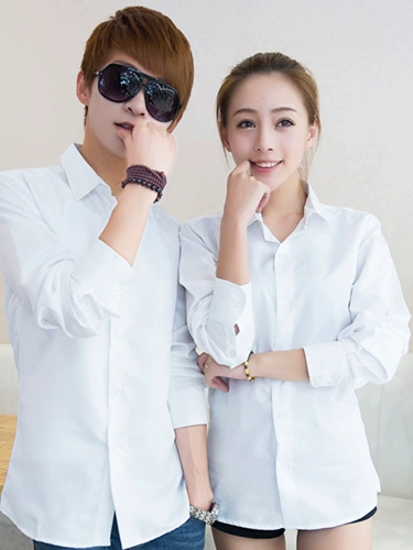 Базовая цветная рубашка для влюбленных, лонгслив, в корейском стиле, облегающий крой