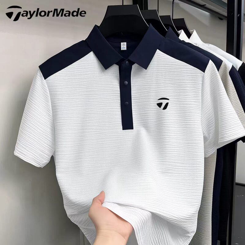 Taylormade Taylormade Golf 2026 Spring/Summer Men's Short-Sleeve Polo Shirt Sports Casual Quick-Drying T-Shirt